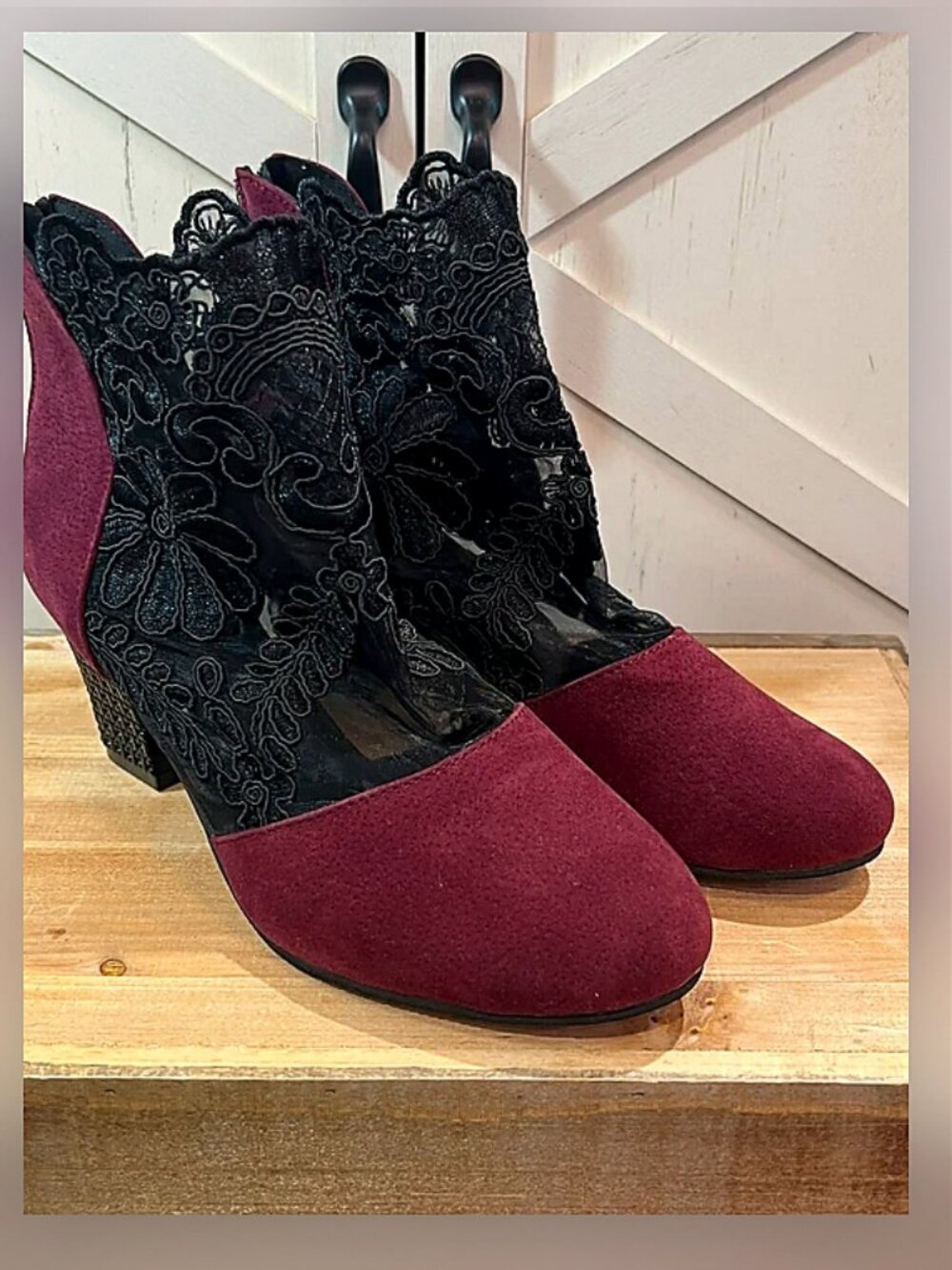 Womens Sandal Boots Sexy Lace Breathable Fashion Round Toe Back Zipper Booties - Picture 3 of 4